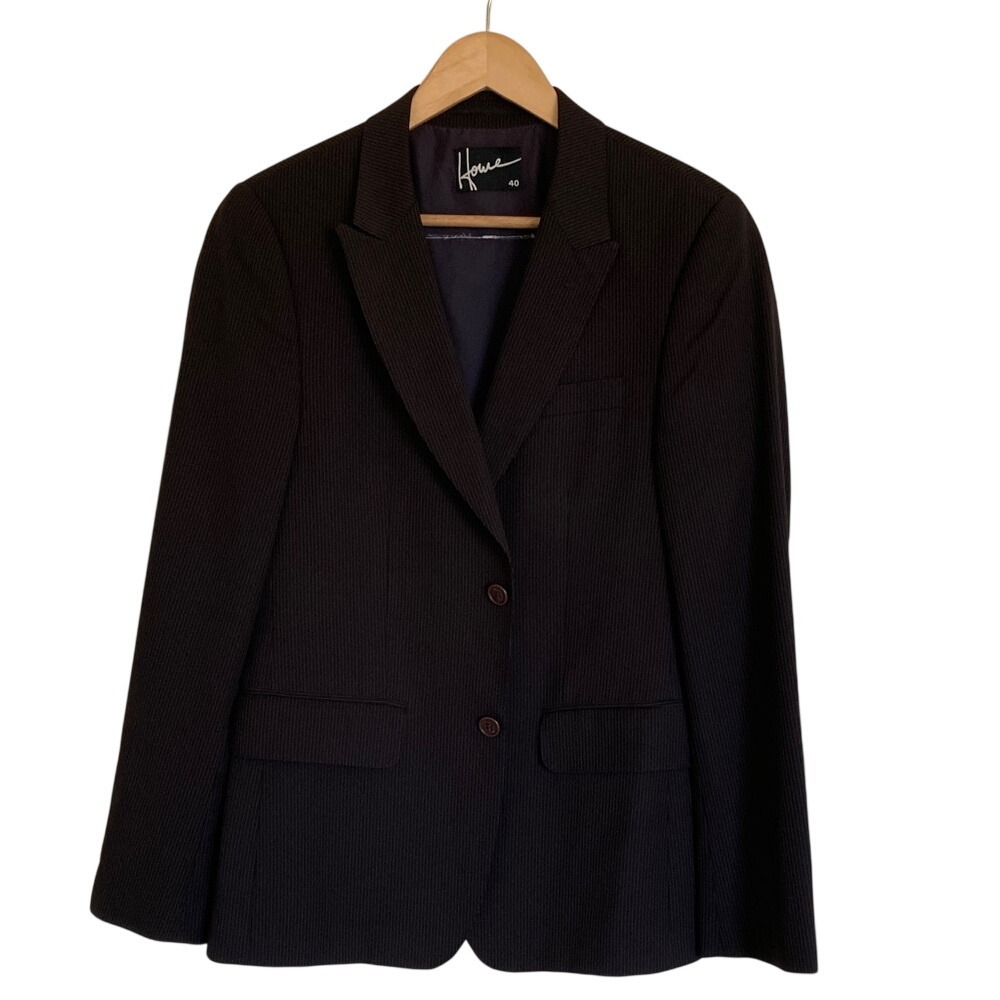 Howe Mens Cowboy Punk Gentlemen 2 Button Blazer Sport Coat Size 40‎ Brown Stripe